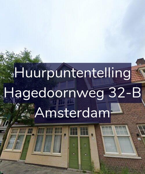 Foto gevel Huurpuntentelling voor Hagedoornweg 32-B, Amsterdam