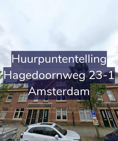 Foto gevel Huurpuntentelling voor Hagedoornweg 23-1, Amsterdam