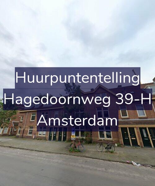 Foto gevel Huurpuntentelling voor Hagedoornweg 39-H, Amsterdam