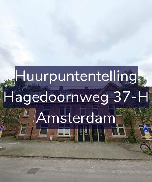 Foto gevel Huurpuntentelling voor Hagedoornweg 37-H, Amsterdam