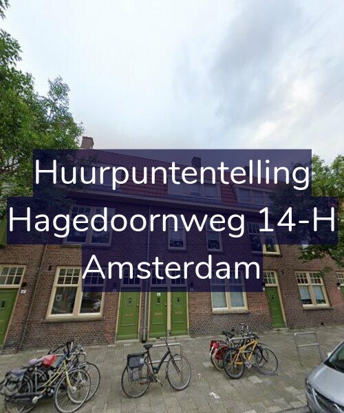 Foto gevel Huurpuntentelling voor Hagedoornweg 14-H, Amsterdam