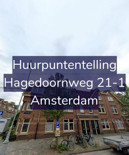 Foto gevel Huurpuntentelling voor Hagedoornweg 21-1, Amsterdam