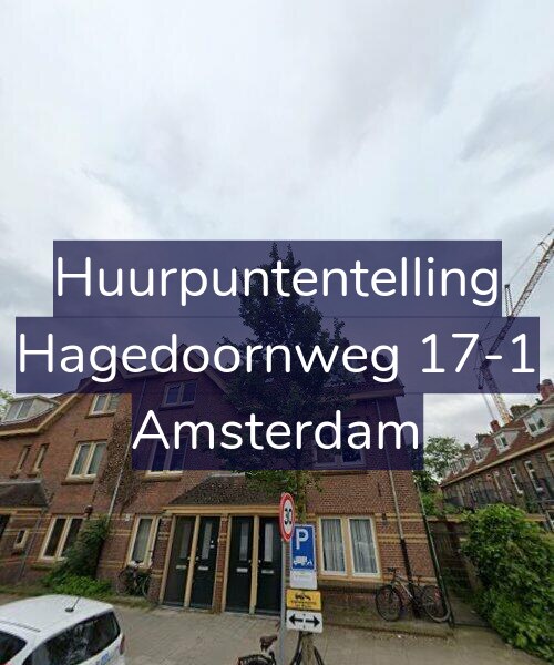 Foto gevel Huurpuntentelling voor Hagedoornweg 17-1, Amsterdam
