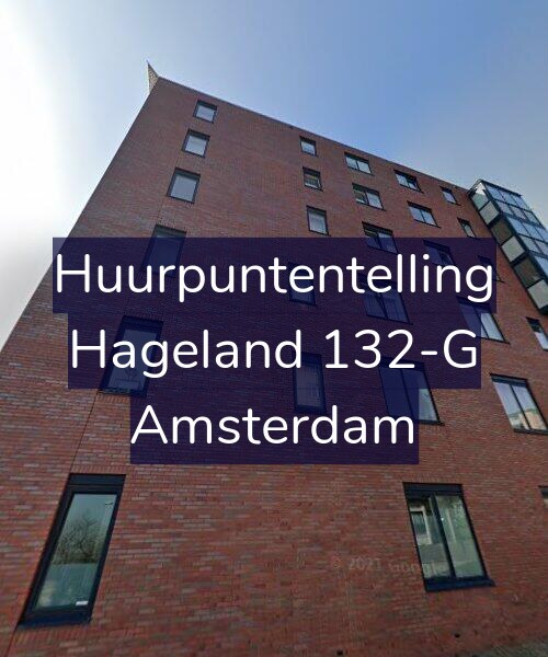 Foto gevel Huurpuntentelling voor Hageland 132-G, Amsterdam