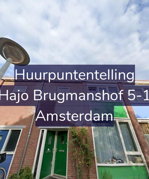 Foto gevel Huurpuntentelling voor Hajo Brugmanshof 5-1, Amsterdam
