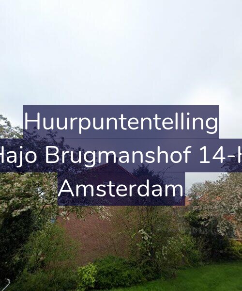 Foto gevel Huurpuntentelling voor Hajo Brugmanshof 14-H, Amsterdam