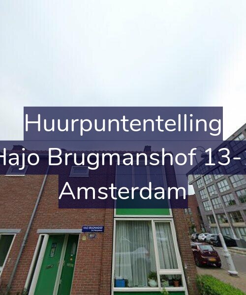 Foto gevel Huurpuntentelling voor Hajo Brugmanshof 13-1, Amsterdam