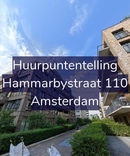 Foto gevel Huurpuntentelling voor Hammarbystraat 110, Amsterdam