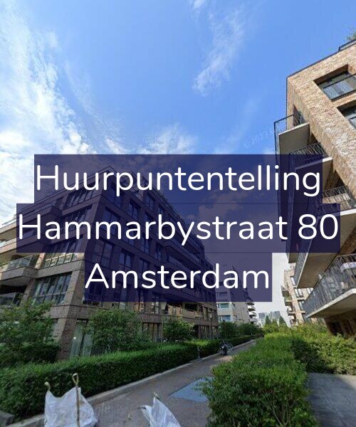 Foto gevel Huurpuntentelling voor Hammarbystraat 80, Amsterdam