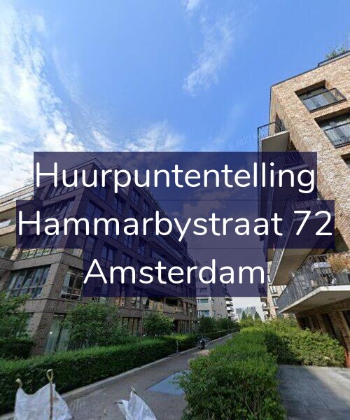 Foto gevel Huurpuntentelling voor Hammarbystraat 72, Amsterdam