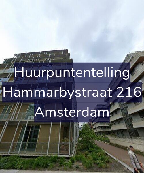 Foto gevel Huurpuntentelling voor Hammarbystraat 216, Amsterdam