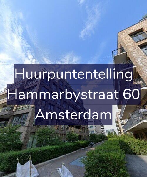 Foto gevel Huurpuntentelling voor Hammarbystraat 60, Amsterdam