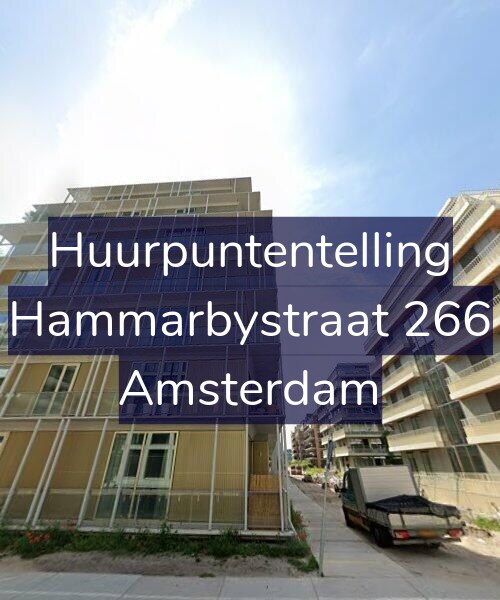 Foto gevel Huurpuntentelling voor Hammarbystraat 266, Amsterdam