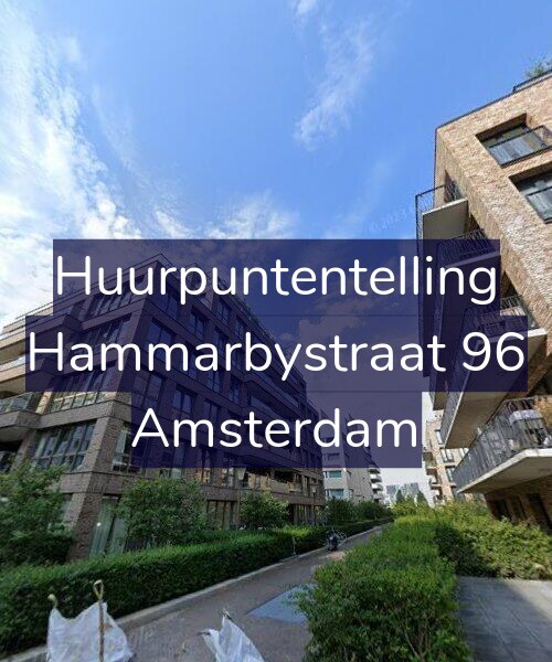 Foto gevel Huurpuntentelling voor Hammarbystraat 96, Amsterdam