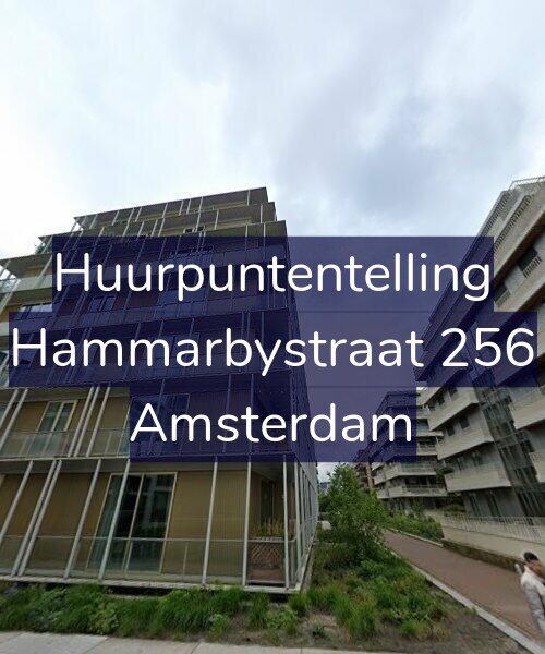 Foto gevel Huurpuntentelling voor Hammarbystraat 256, Amsterdam