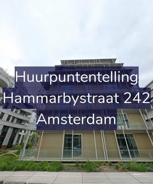 Foto gevel Huurpuntentelling voor Hammarbystraat 242, Amsterdam