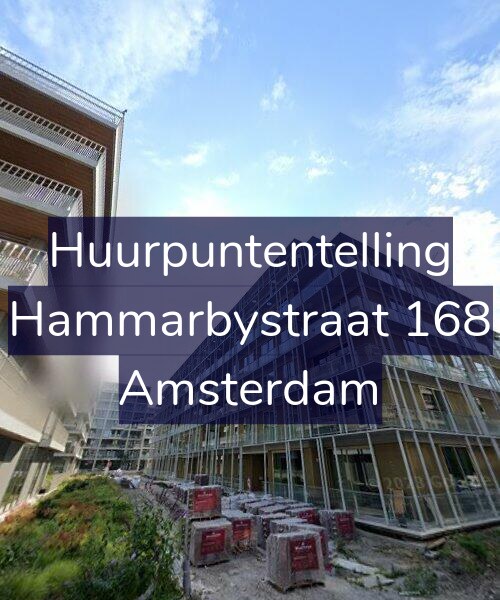 Foto gevel Huurpuntentelling voor Hammarbystraat 168, Amsterdam