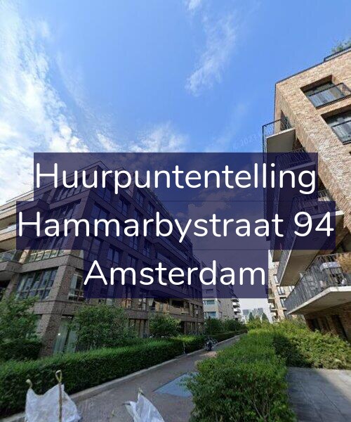 Foto gevel Huurpuntentelling voor Hammarbystraat 94, Amsterdam