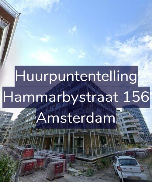 Foto gevel Huurpuntentelling voor Hammarbystraat 156, Amsterdam