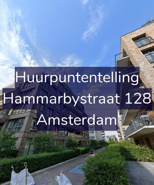 Foto gevel Huurpuntentelling voor Hammarbystraat 128, Amsterdam