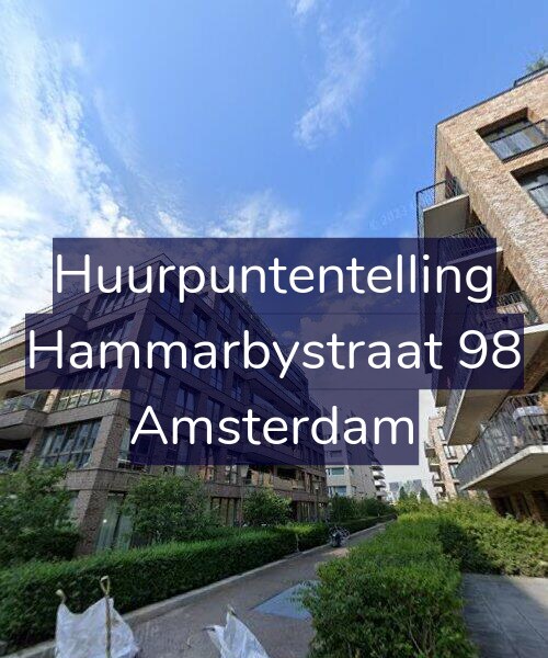 Foto gevel Huurpuntentelling voor Hammarbystraat 98, Amsterdam