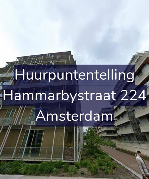 Foto gevel Huurpuntentelling voor Hammarbystraat 224, Amsterdam