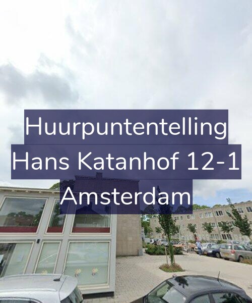 Foto gevel Huurpuntentelling voor Hans Katanhof 12-1, Amsterdam