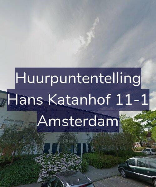 Foto gevel Huurpuntentelling voor Hans Katanhof 11-1, Amsterdam