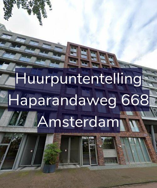 Foto gevel Huurpuntentelling voor Haparandaweg 668, Amsterdam
