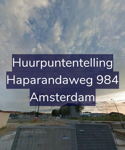 Foto gevel Huurpuntentelling voor Haparandaweg 984, Amsterdam