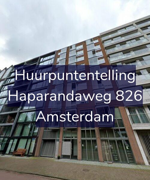 Foto gevel Huurpuntentelling voor Haparandaweg 826, Amsterdam