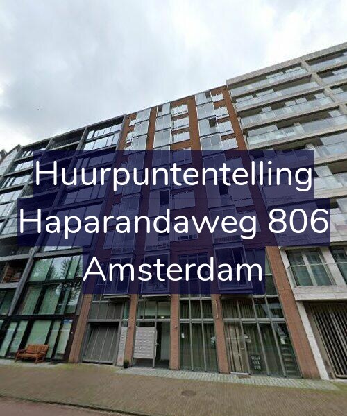 Foto gevel Huurpuntentelling voor Haparandaweg 806, Amsterdam