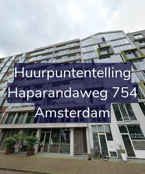Foto gevel Huurpuntentelling voor Haparandaweg 754, Amsterdam