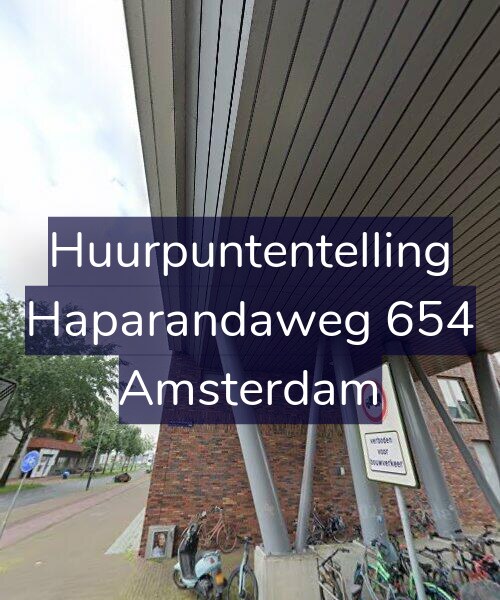 Foto gevel Huurpuntentelling voor Haparandaweg 654, Amsterdam