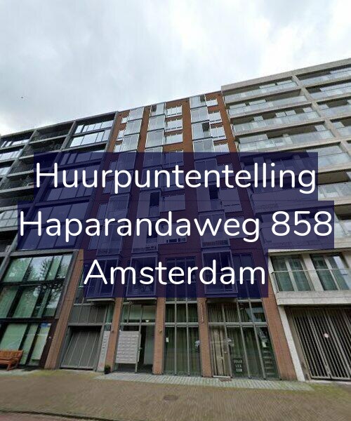 Foto gevel Huurpuntentelling voor Haparandaweg 858, Amsterdam