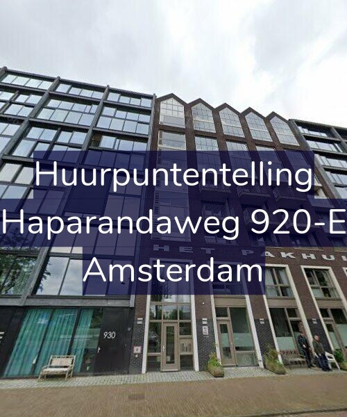 Foto gevel Huurpuntentelling voor Haparandaweg 920-E, Amsterdam