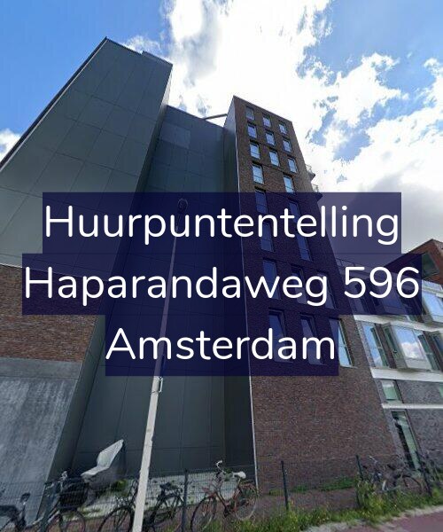 Foto gevel Huurpuntentelling voor Haparandaweg 596, Amsterdam