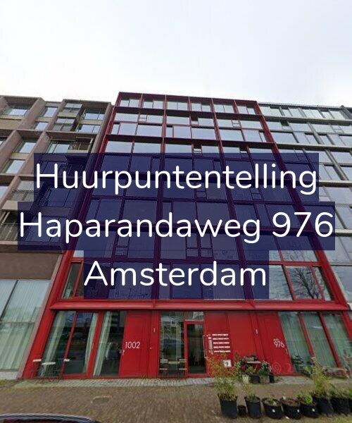 Foto gevel Huurpuntentelling voor Haparandaweg 976, Amsterdam