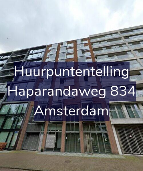 Foto gevel Huurpuntentelling voor Haparandaweg 834, Amsterdam