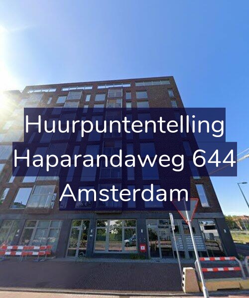 Foto gevel Huurpuntentelling voor Haparandaweg 644, Amsterdam