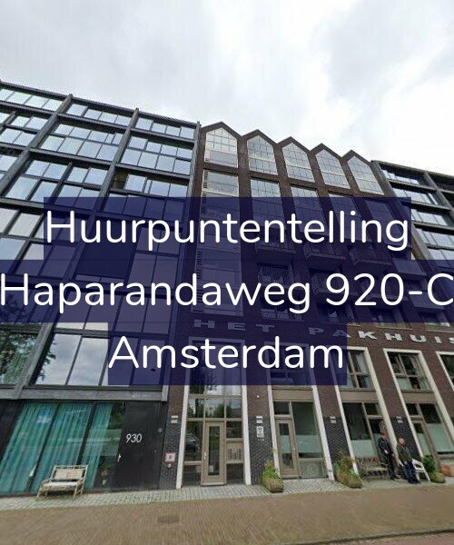 Foto gevel Huurpuntentelling voor Haparandaweg 920-C, Amsterdam