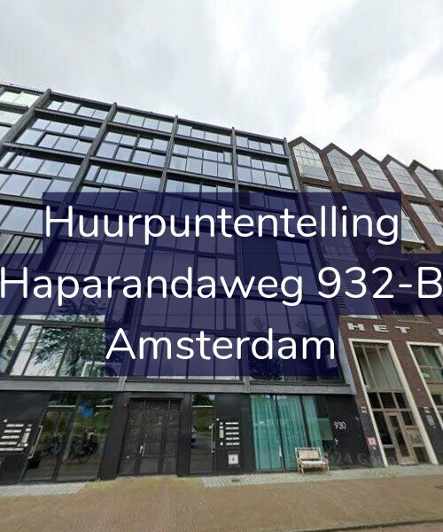Foto gevel Huurpuntentelling voor Haparandaweg 932-B, Amsterdam