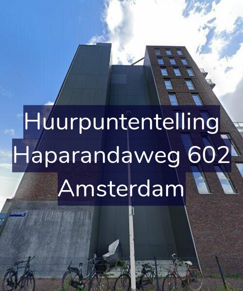 Foto gevel Huurpuntentelling voor Haparandaweg 602, Amsterdam