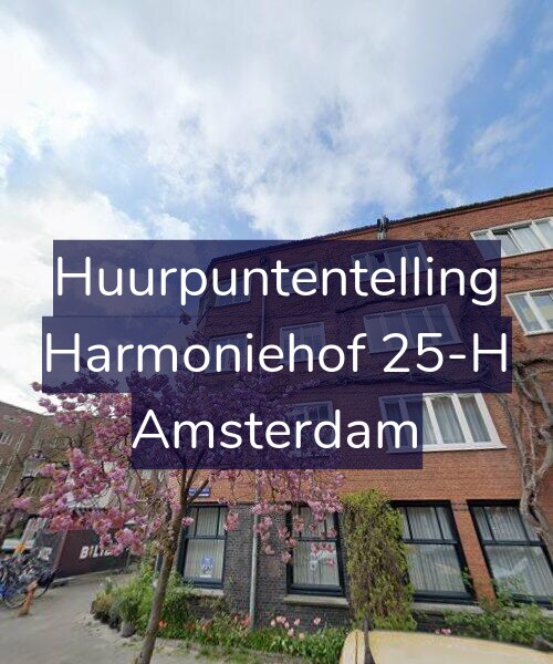 Foto gevel Huurpuntentelling voor Harmoniehof 25-H, Amsterdam