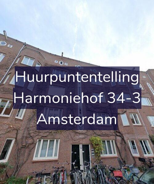 Foto gevel Huurpuntentelling voor Harmoniehof 34-3, Amsterdam