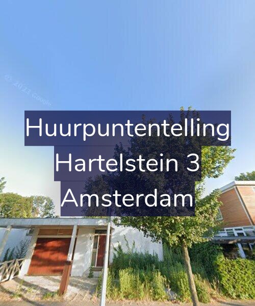 Foto gevel Huurpuntentelling voor Hartelstein 3, Amsterdam