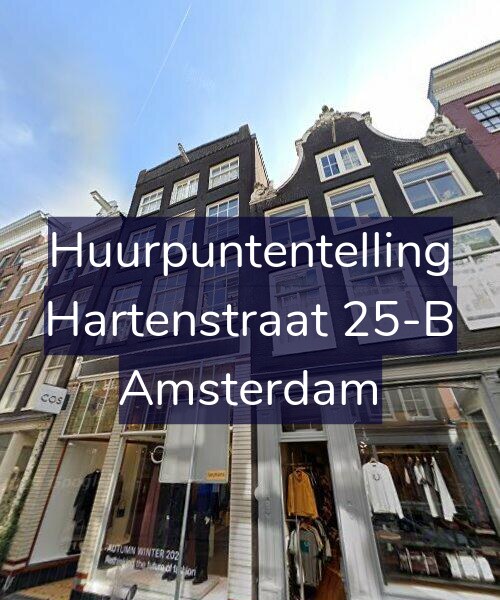Foto gevel Huurpuntentelling voor Hartenstraat 25-B, Amsterdam