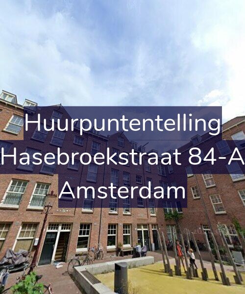 Foto gevel Huurpuntentelling voor Hasebroekstraat 84-A, Amsterdam