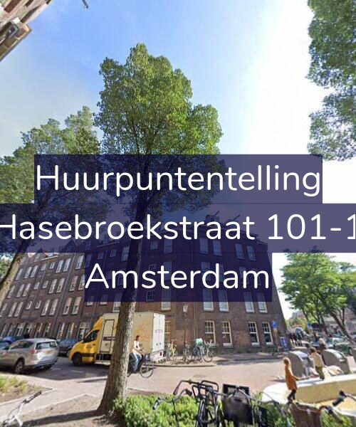 Foto gevel Huurpuntentelling voor Hasebroekstraat 101-1, Amsterdam