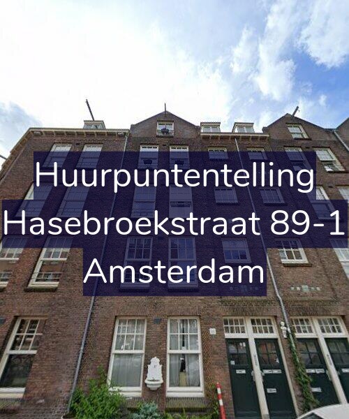 Foto gevel Huurpuntentelling voor Hasebroekstraat 89-1, Amsterdam